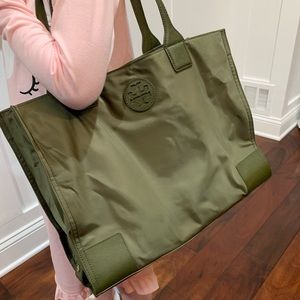 Nylon Tory Burch Ella Bag - Army Green
